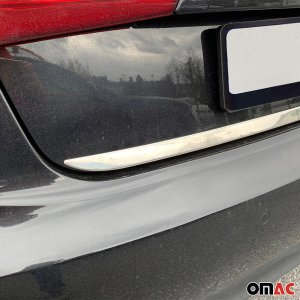 Audi A6 Tailgate Trim - Omac - S.Steel - Gloss Silver - '12-'15